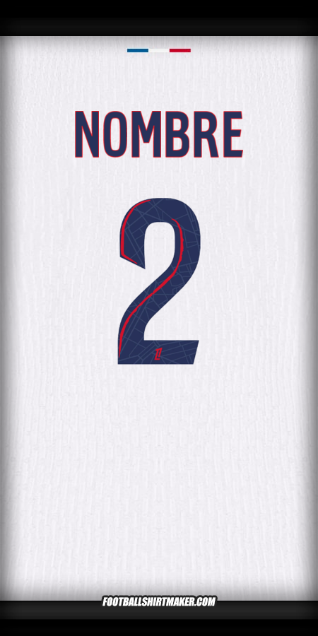 Camiseta Paris Saint Germain 2024/2025 Visita -  nombre - 2