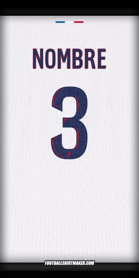 Camiseta Paris Saint Germain 2024/2025 Visita -  nombre - 3