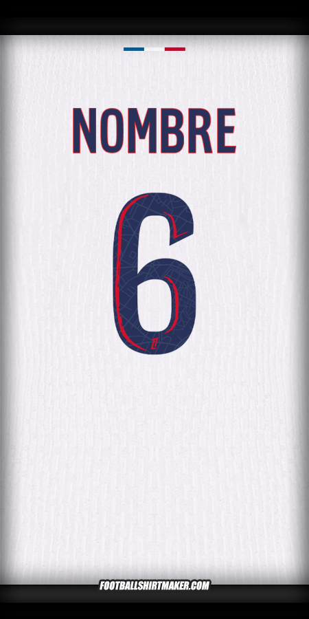 Camiseta Paris Saint Germain 2024/2025 Visita -  nombre - 6