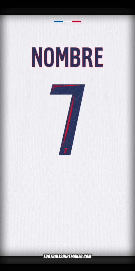 Jersey Paris Saint Germain 2024/2025 Visita -  nombre - 7