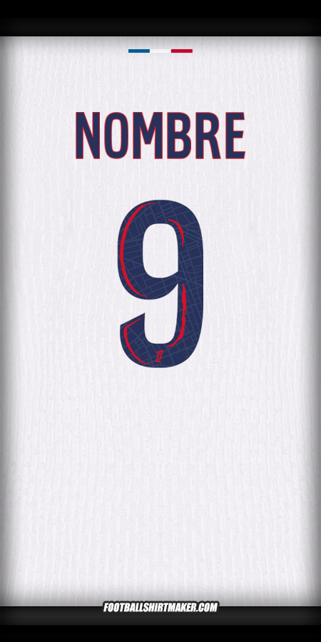 Camiseta Paris Saint Germain 2024/2025 Visita -  nombre - 9