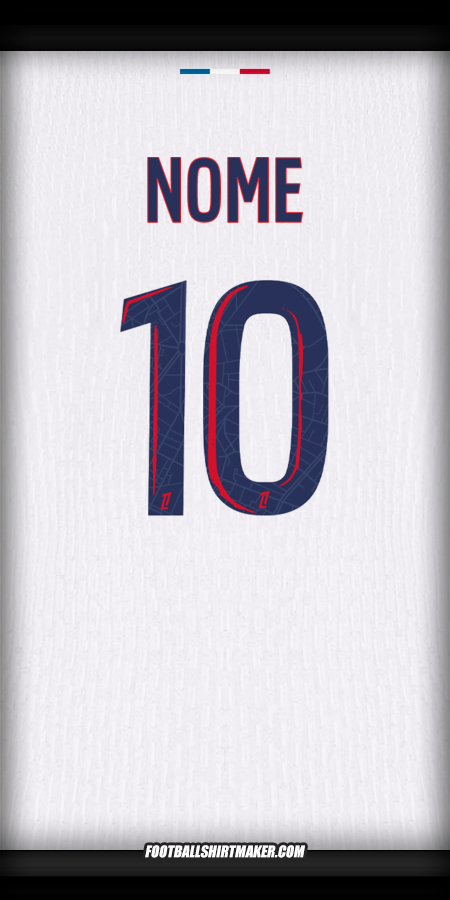 Camisola Paris Saint Germain 2024/2025 Alternativa -  nome - 10