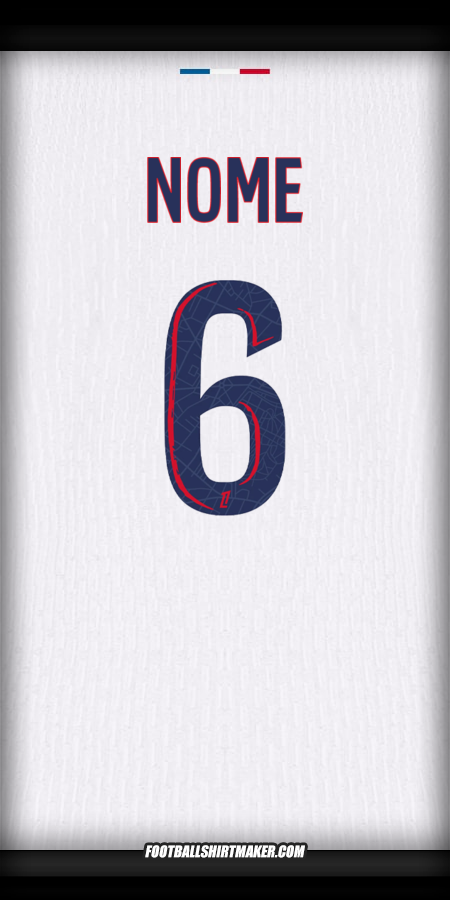 Camisola Paris Saint Germain 2024/2025 Alternativa -  nome - 6