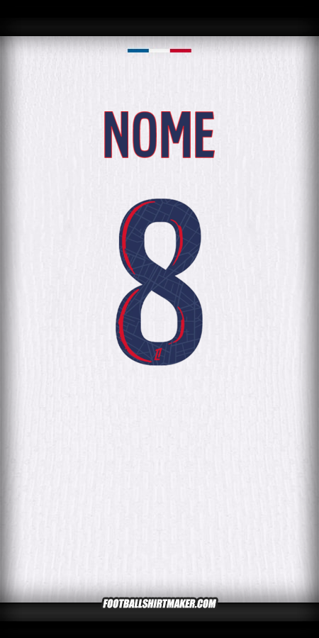 Camisa Paris Saint Germain 2024/2025 Alternativa -  nome - 8