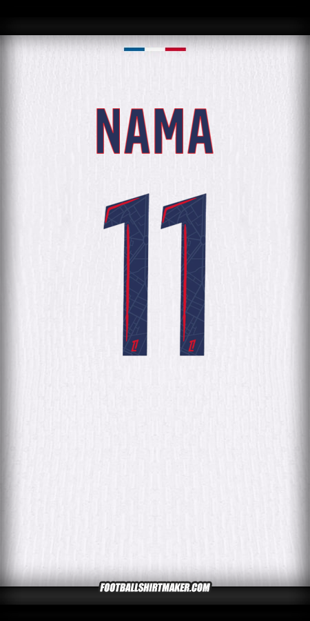Jersey Paris Saint Germain 2024/2025 Alternatif -  nama - 11
