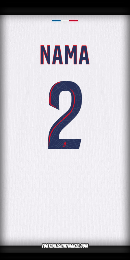 Jersey Paris Saint Germain 2024/2025 Alternatif -  nama - 2
