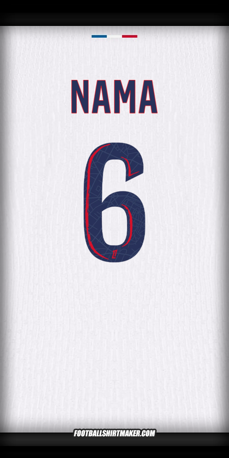 Jersey Paris Saint Germain 2024/2025 Alternatif -  nama - 6