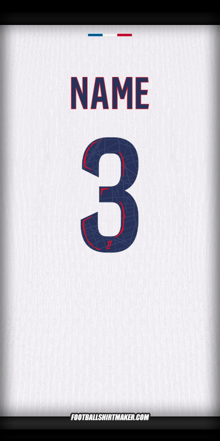 Jersey Paris Saint Germain 2024/2025 Away -  name - 3