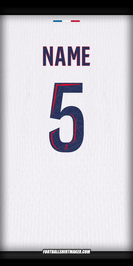 Jersey Paris Saint Germain 2024/2025 Away -  name - 5
