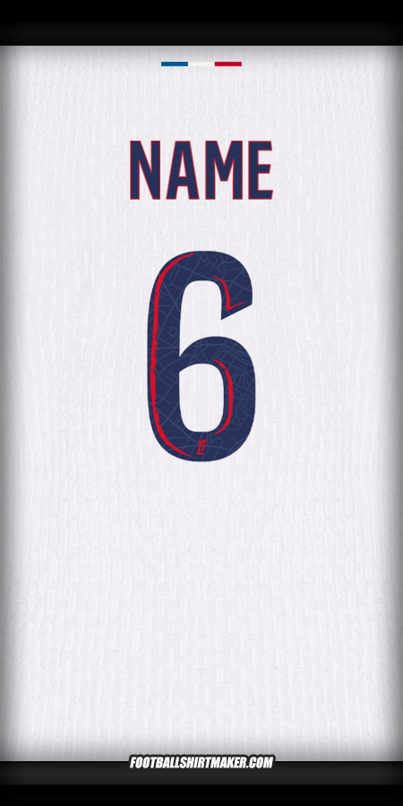 Shirt Paris Saint Germain 2024/2025 Away -  name - 6