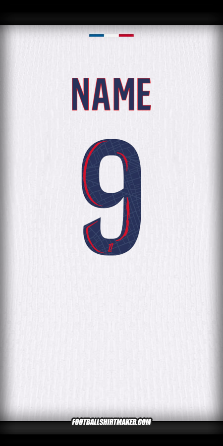 Shirt Paris Saint Germain 2024/2025 Away -  name - 9