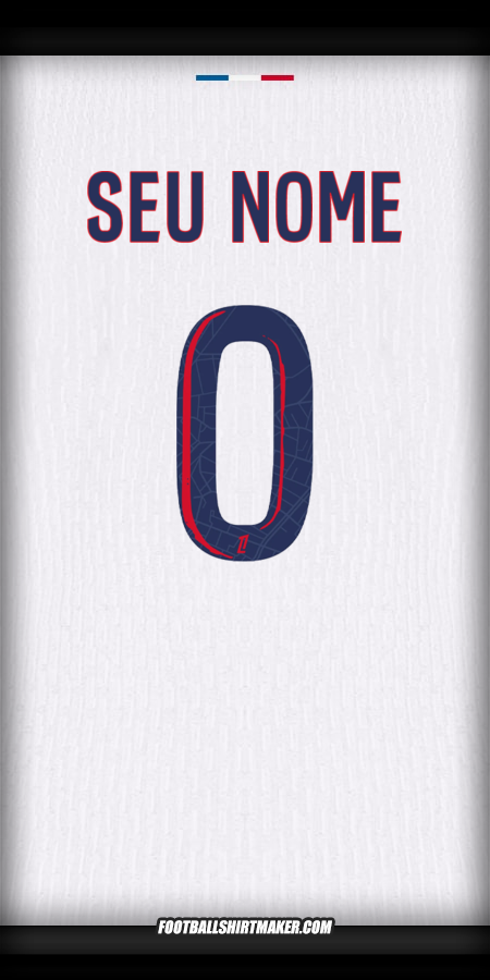 Camisa Paris Saint Germain 2024/2025 Alternativa -  seu nome - 0