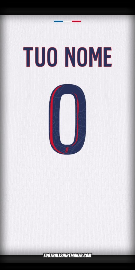 Maglia Paris Saint Germain 2024/2025 Seconda -  tuo nome - 0