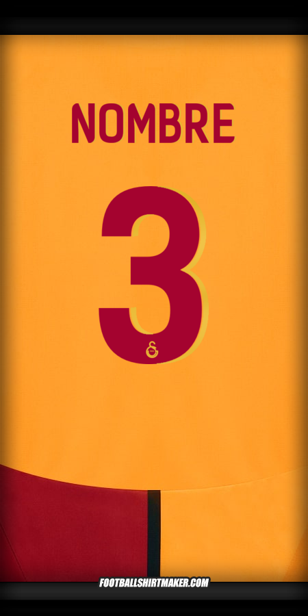 Jersey Galatasaray SK Cup 2024/2025 -  nombre - 3