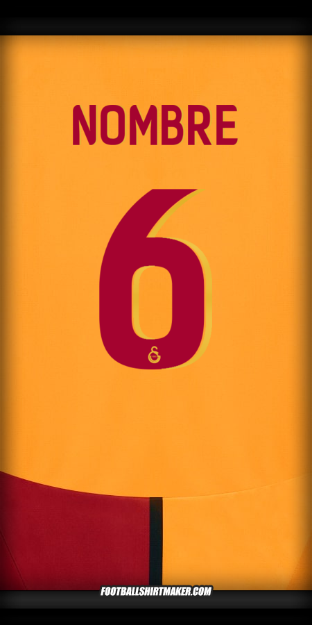 Jersey Galatasaray SK Cup 2024/2025 -  nombre - 6