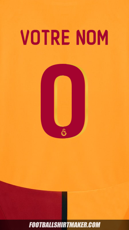 Maillot Galatasaray SK 2024/2025 Cup -  votre nom - 0