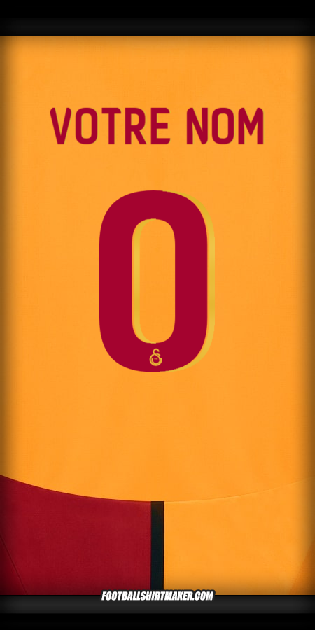 Maillot Galatasaray SK Cup 2024/2025 -  votre nom - 0
