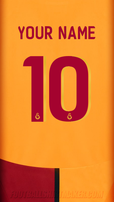 Galatasaray SK 2024/2025 Cup shirt number 10 your name