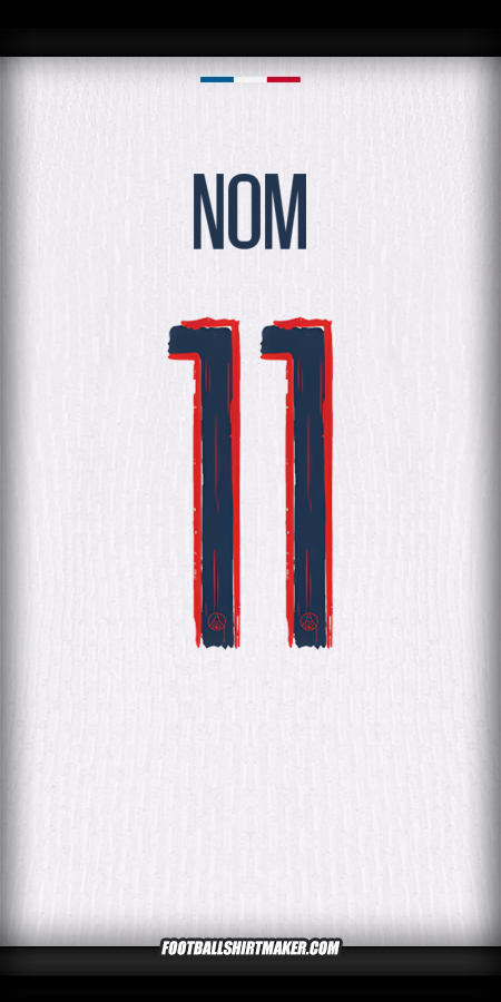 Maillot Paris Saint Germain Cup 2024/2025 Extérieur -  nom - 11