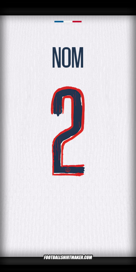 Maillot Paris Saint Germain Cup 2024/2025 Extérieur -  nom - 2