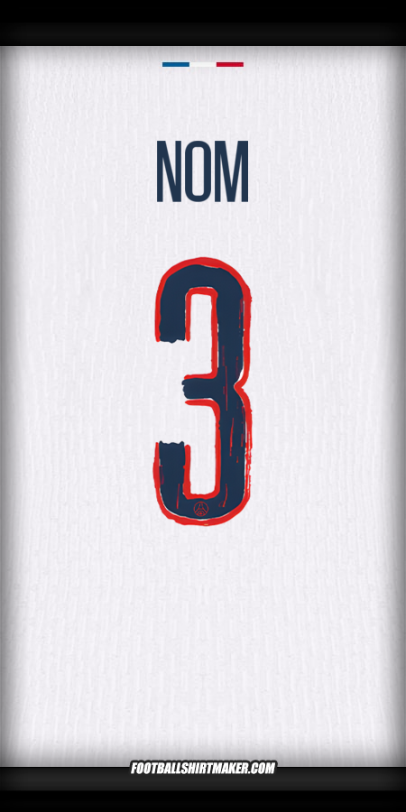 Maillot Paris Saint Germain Cup 2024/2025 Extérieur -  nom - 3