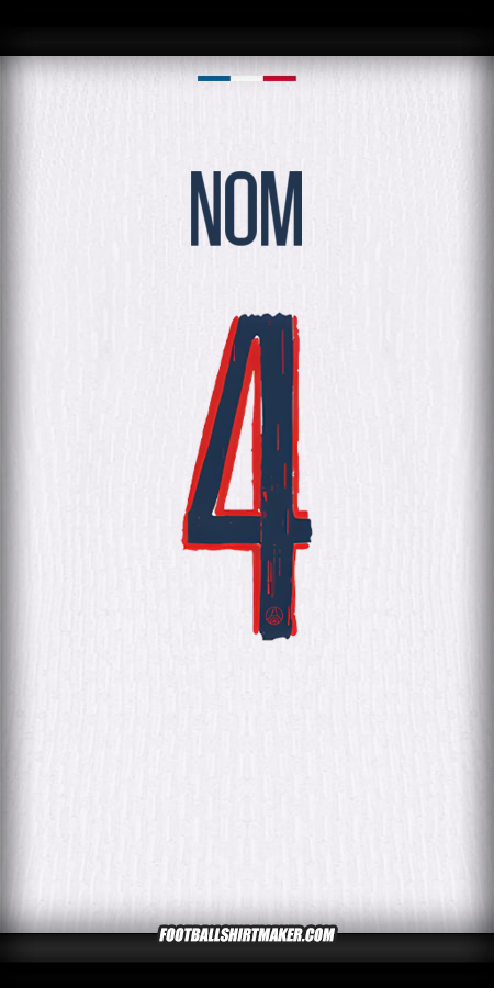 Maillot Paris Saint Germain Cup 2024/2025 Extérieur -  nom - 4