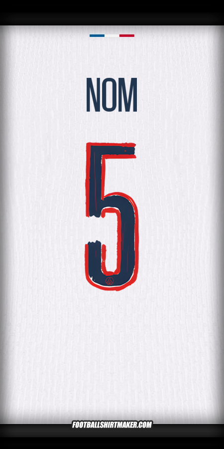 Maillot Paris Saint Germain Cup 2024/2025 Extérieur -  nom - 5