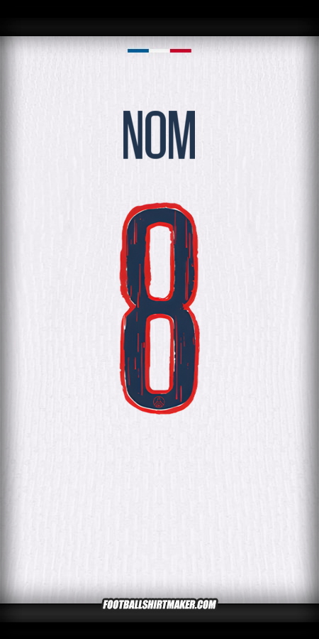 Maillot Paris Saint Germain Cup 2024/2025 Extérieur -  nom - 8