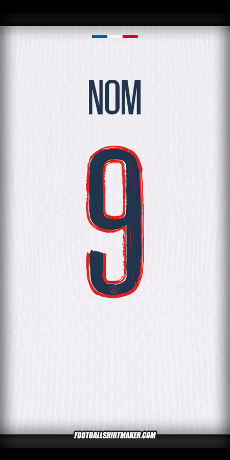 Maillot Paris Saint Germain Cup 2024/2025 Extérieur -  nom - 9