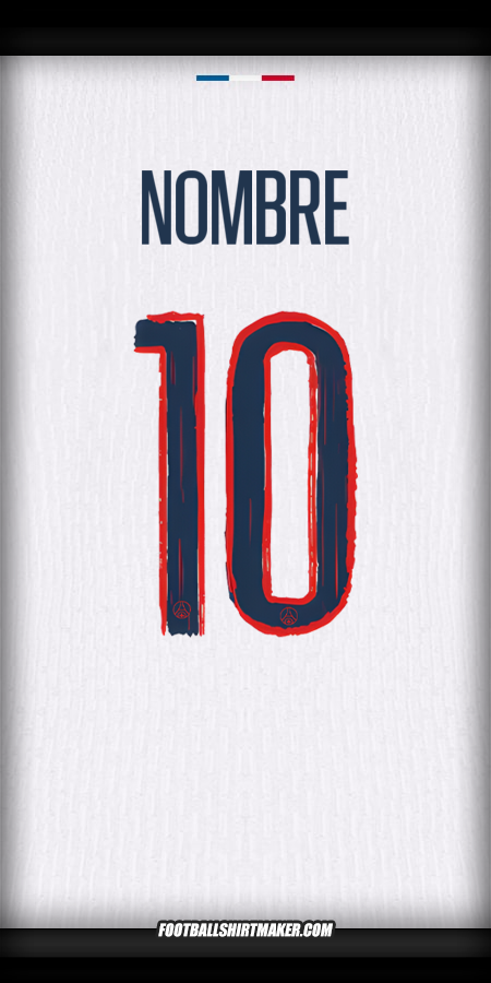 Jersey Paris Saint Germain Cup 2024/2025 Visita -  nombre - 10