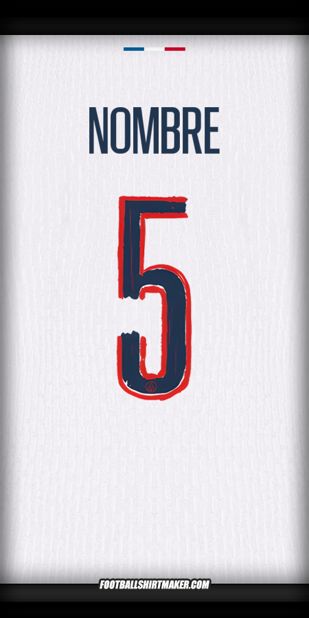 Jersey Paris Saint Germain Cup 2024/2025 Visita -  nombre - 5