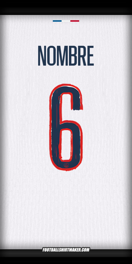 Jersey Paris Saint Germain Cup 2024/2025 Visita -  nombre - 6