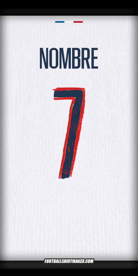 Camiseta Paris Saint Germain Cup 2024/2025 Visita -  nombre - 7