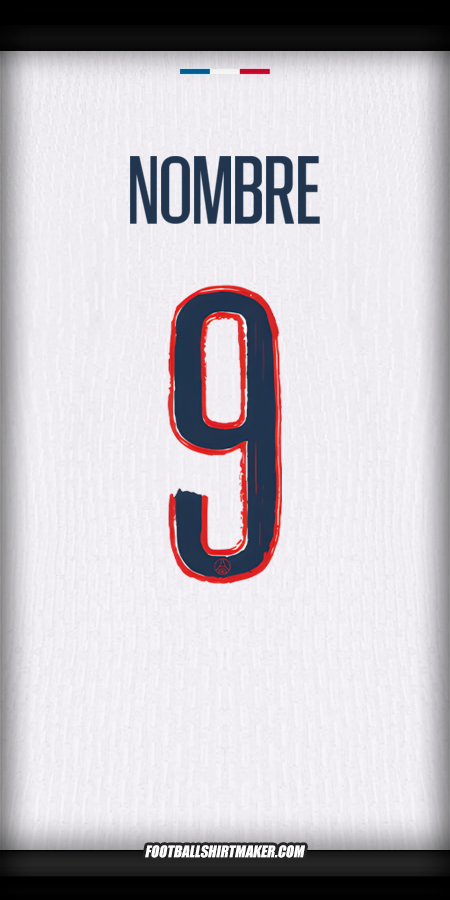 Jersey Paris Saint Germain Cup 2024/2025 Visita -  nombre - 9
