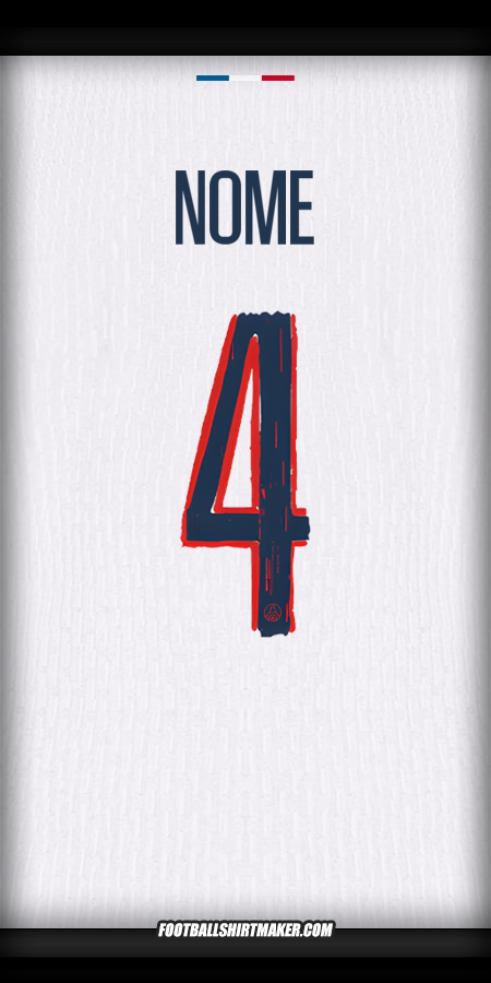 Maglia Paris Saint Germain Cup 2024/2025 Seconda -  nome - 4