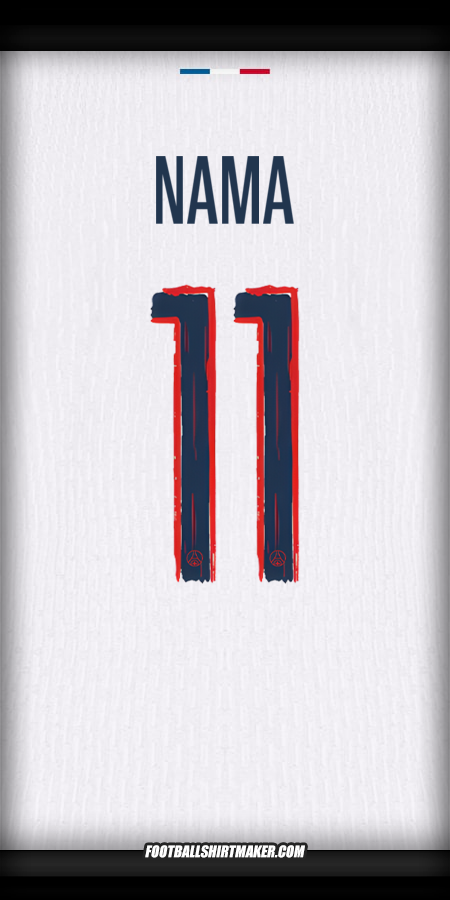 Jersey Paris Saint Germain Cup 2024/2025 Alternatif -  nama - 11
