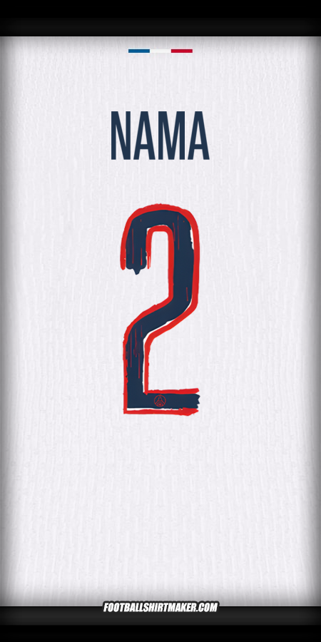 Jersey Paris Saint Germain Cup 2024/2025 Alternatif -  nama - 2
