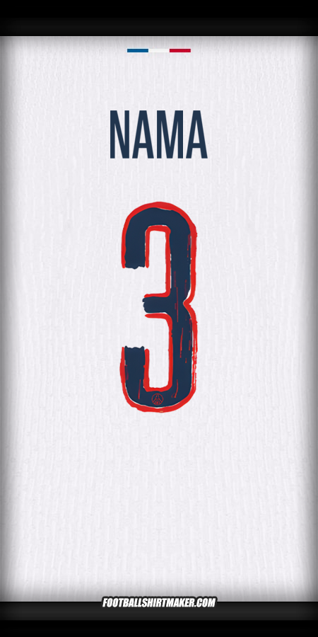 Jersey Paris Saint Germain Cup 2024/2025 Alternatif -  nama - 3