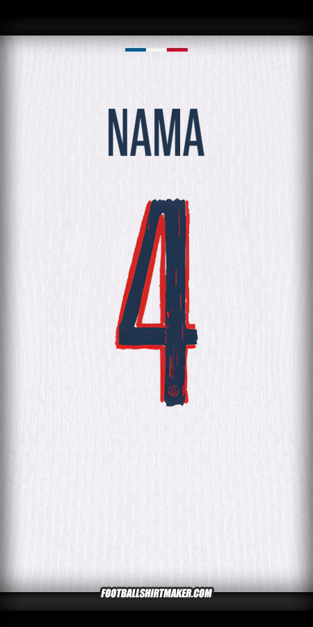 Jersey Paris Saint Germain Cup 2024/2025 Alternatif -  nama - 4