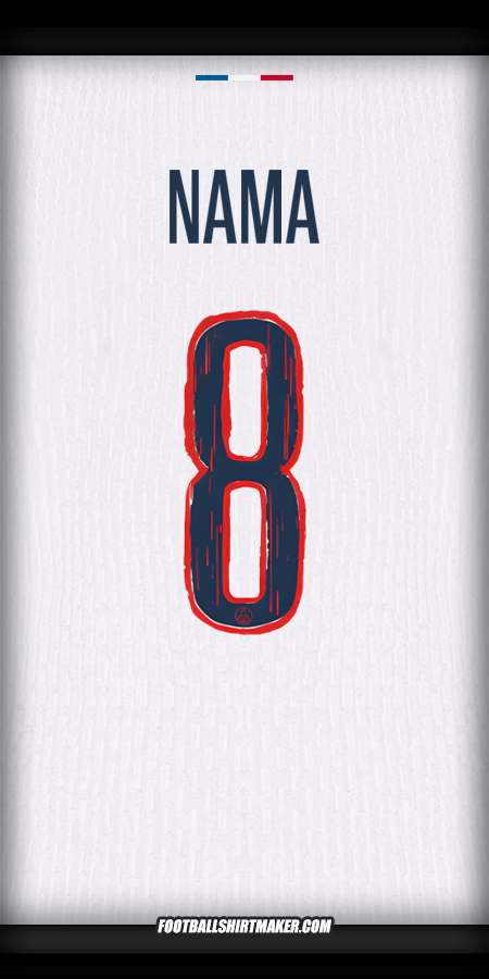 Jersey Paris Saint Germain Cup 2024/2025 Alternatif -  nama - 8