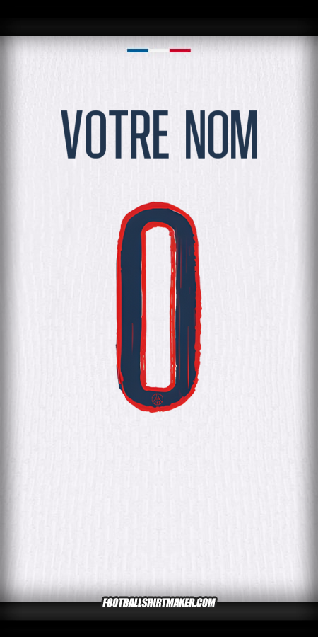 Maillot Paris Saint Germain Cup 2024/2025 II -  votre nom - 0