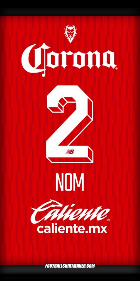 Maillot Toluca FC 2024/2025 -  nom - 2