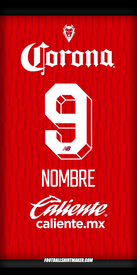 Jersey Toluca FC 2024/2025 -  nombre - 9