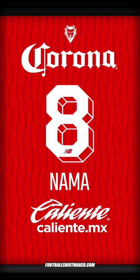 Jersey Toluca FC 2024/2025 -  nama - 8