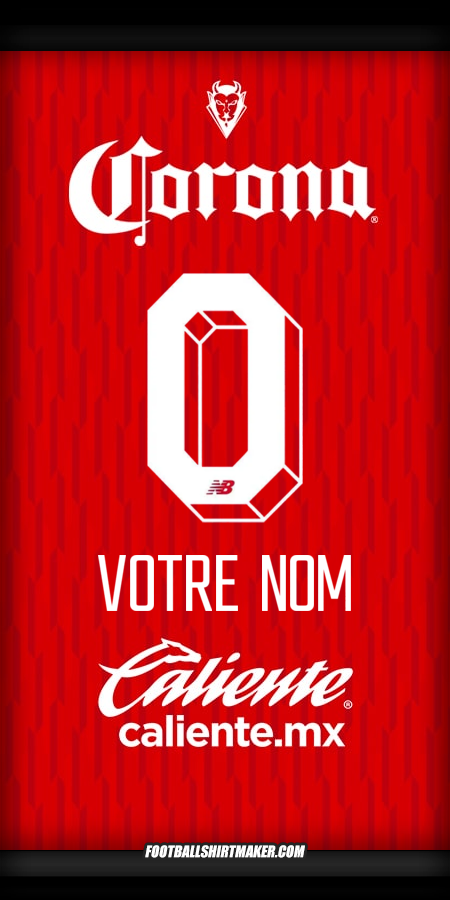 Maillot Toluca FC 2024/2025 -  votre nom - 0