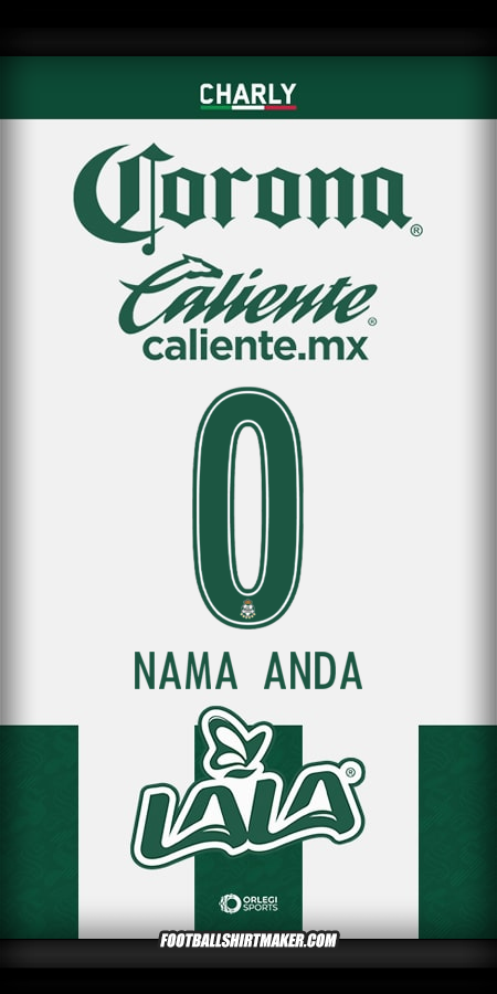 Jersey Santos Laguna 2024/2025 -  nama anda - 0
