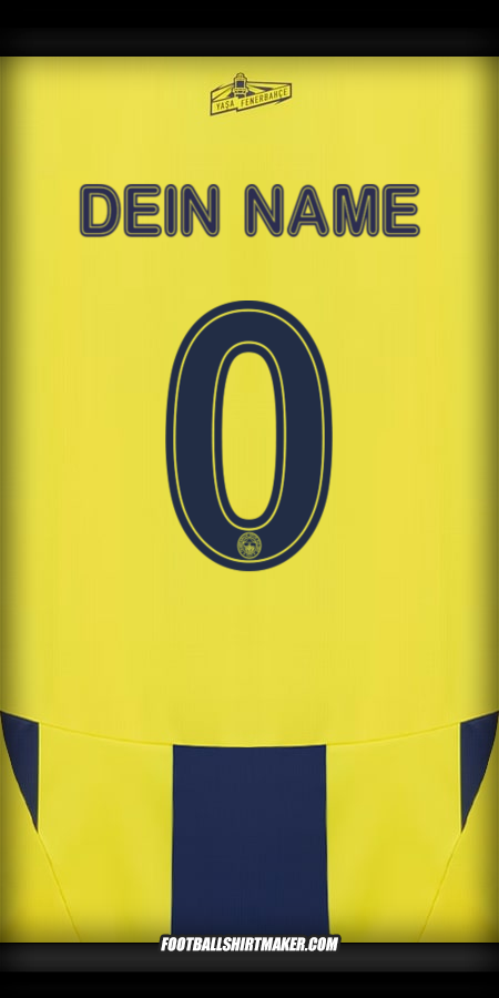 Trikot Fenerbahce SK 2024/2025 Cup -  dein name - 0
