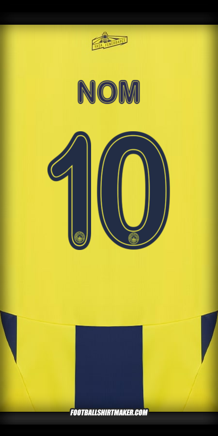 Maillot Fenerbahce SK Cup 2024/2025 -  nom - 10