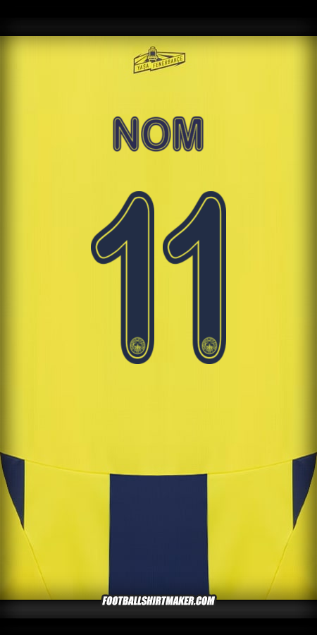 Maillot Fenerbahce SK Cup 2024/2025 -  nom - 11