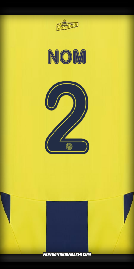 Maillot Fenerbahce SK Cup 2024/2025 -  nom - 2